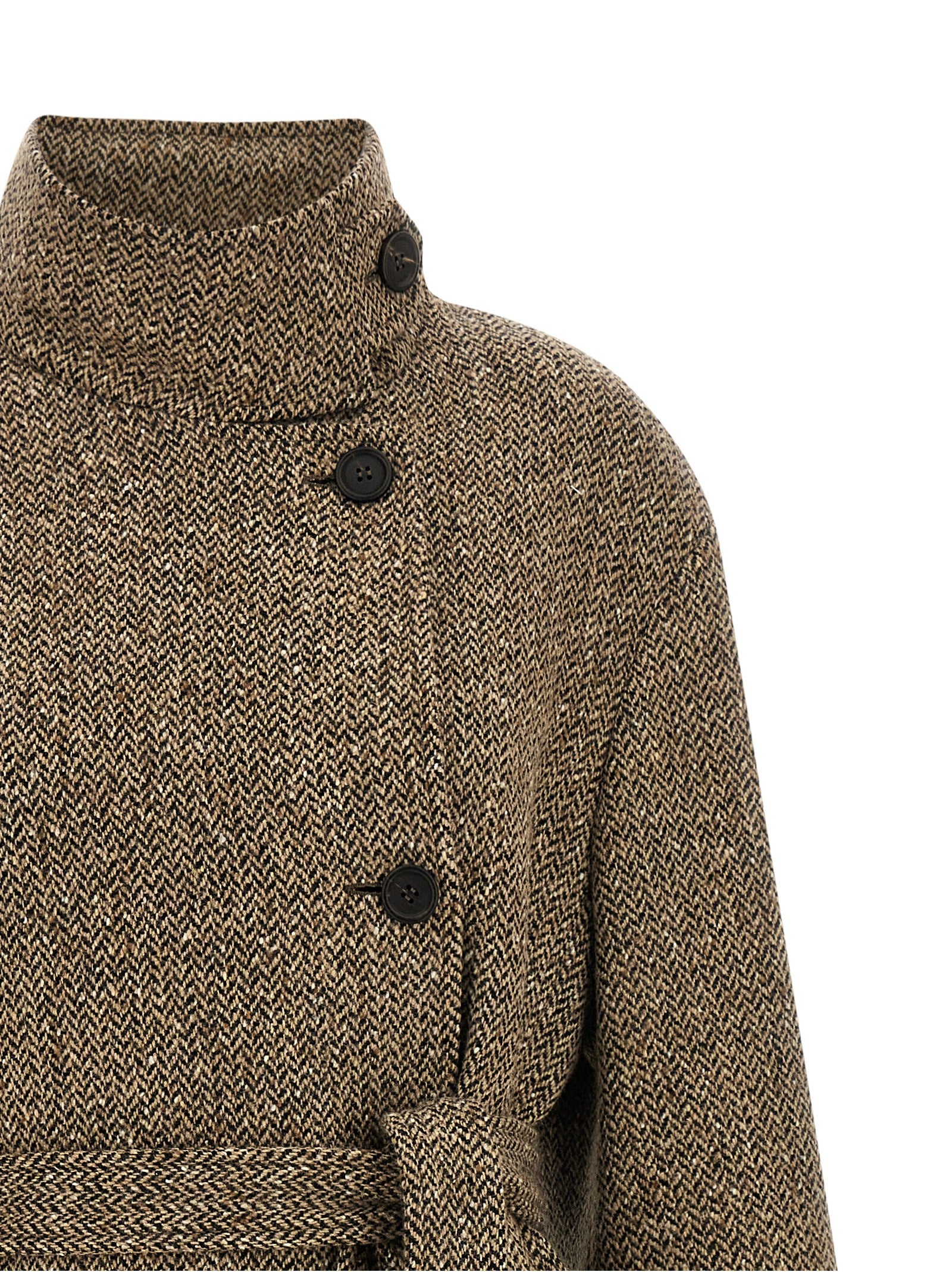 Brown Virgin Wool Coat