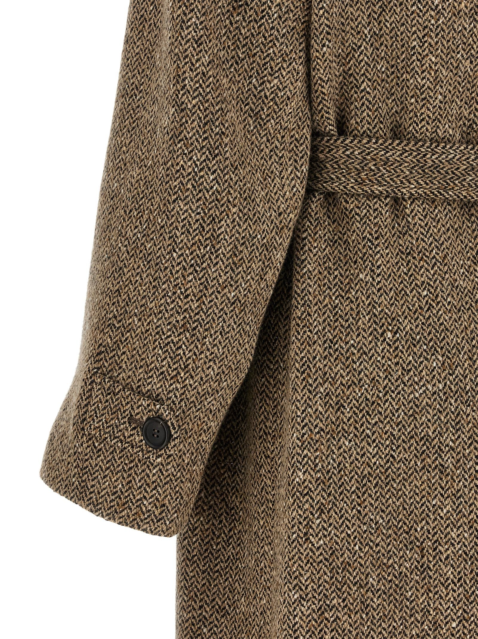Brown Virgin Wool Coat