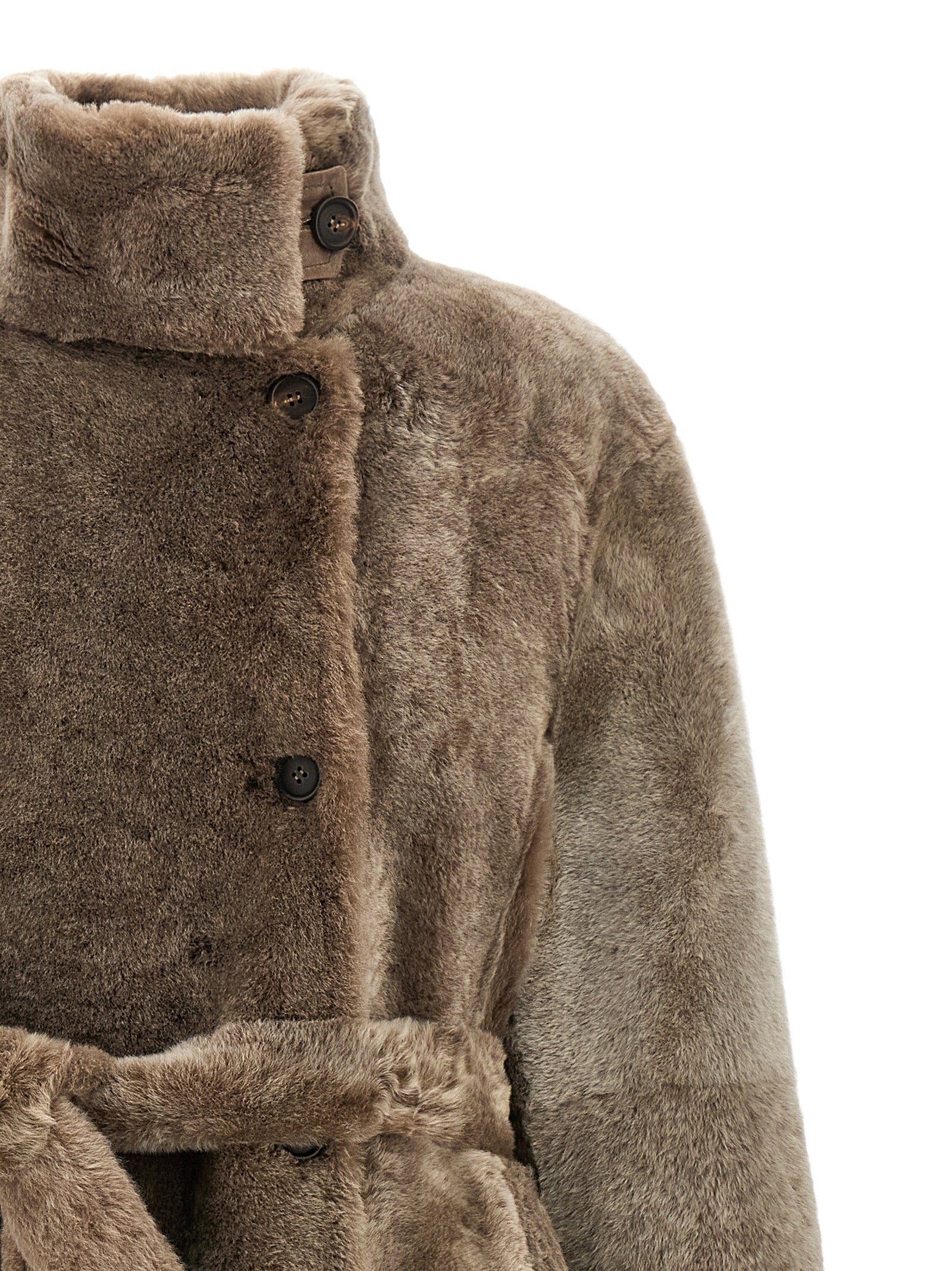 Brown Lamb Leather Coat