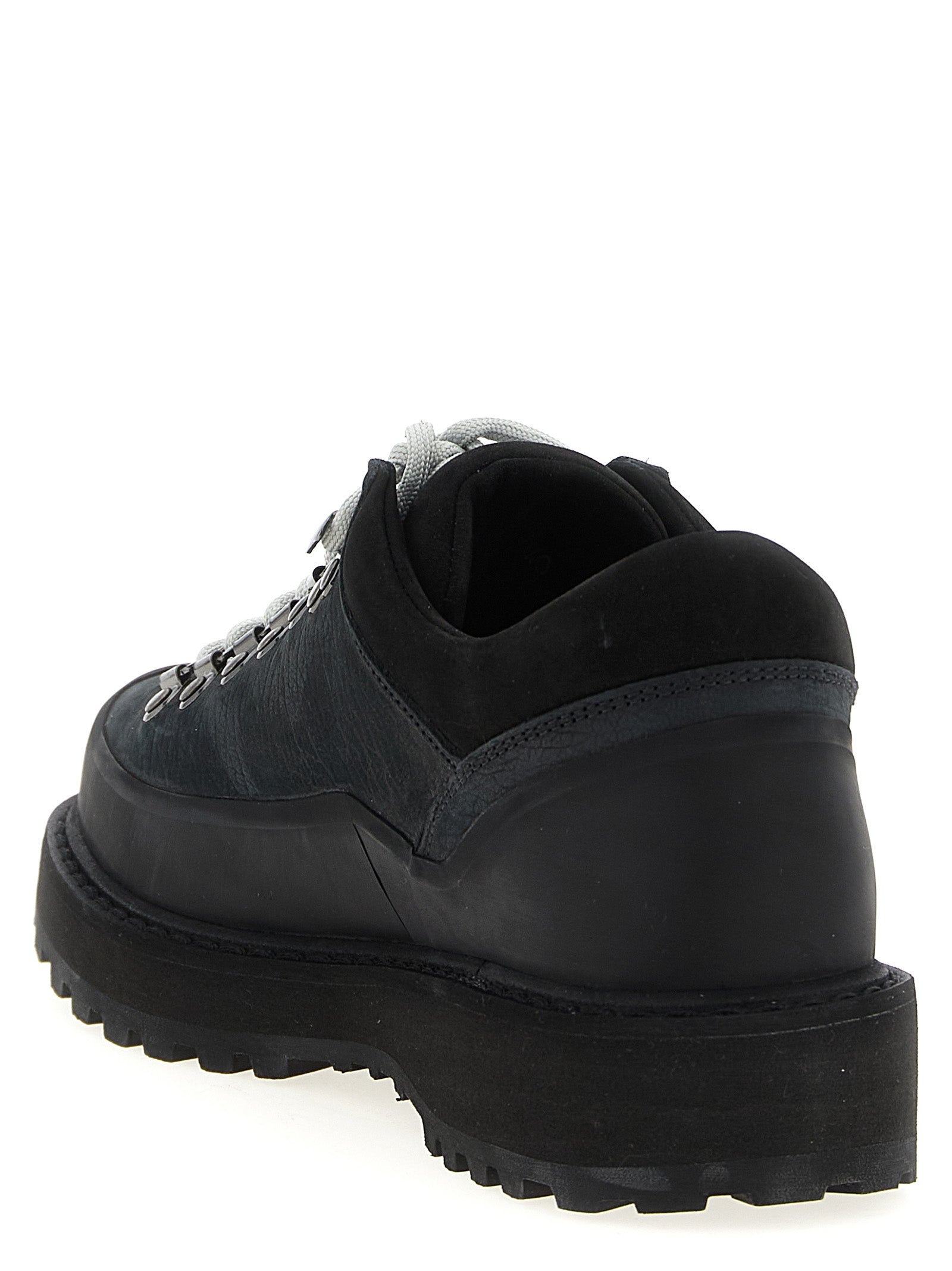 Black Cowhide Ankle Boots