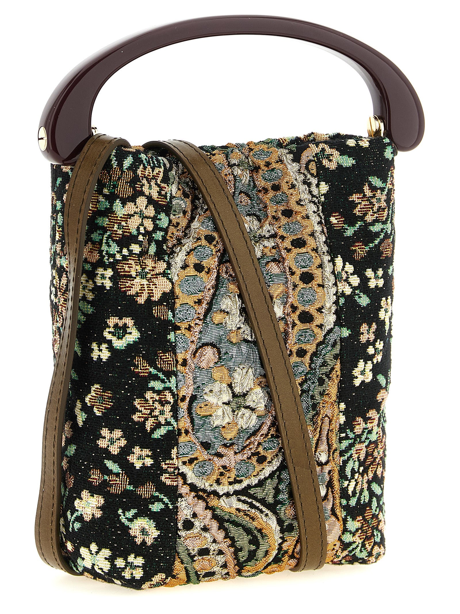 Multicolor Polyester Handbag