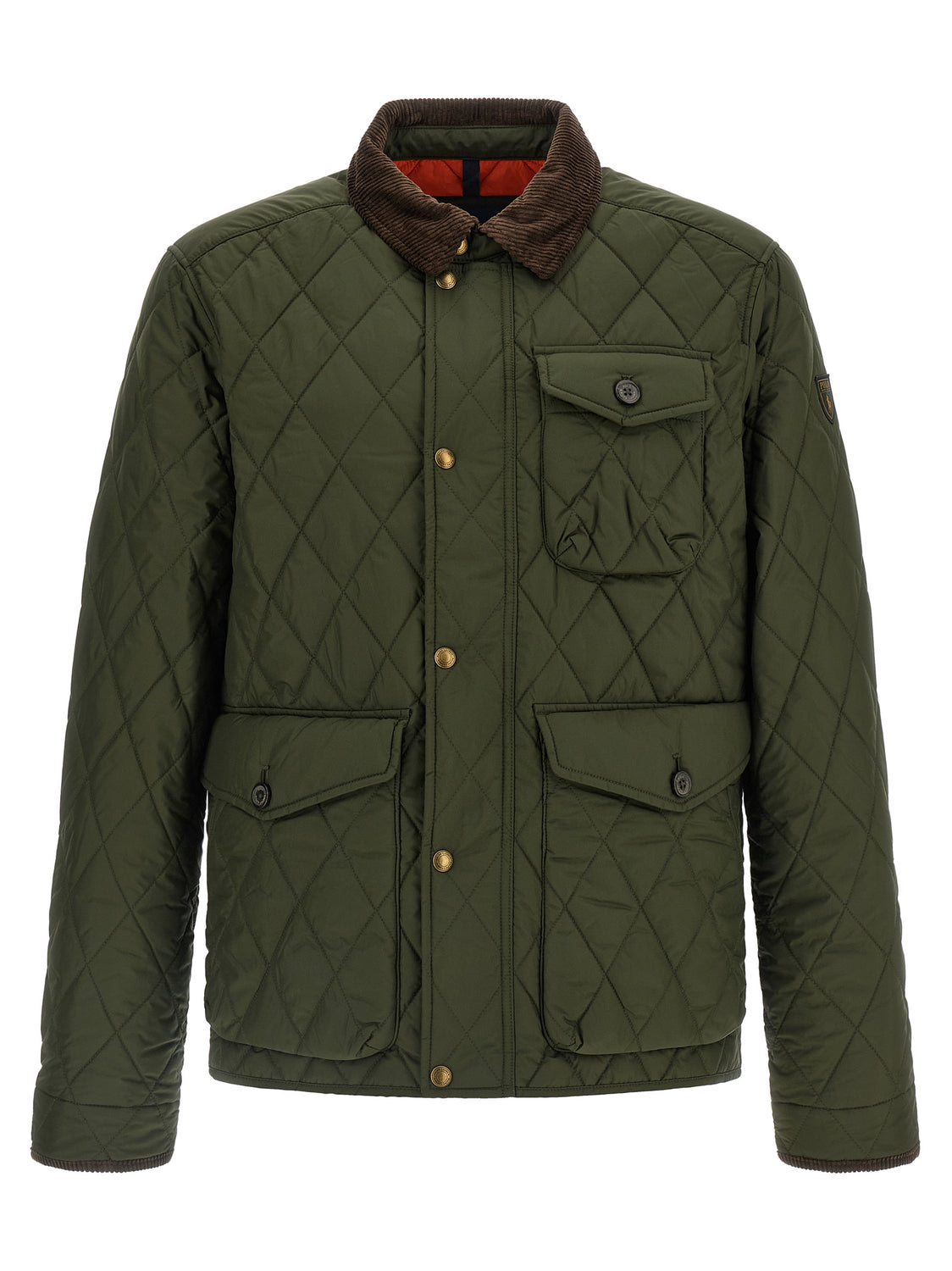 Bicolor Polyester Full-Length Jacket