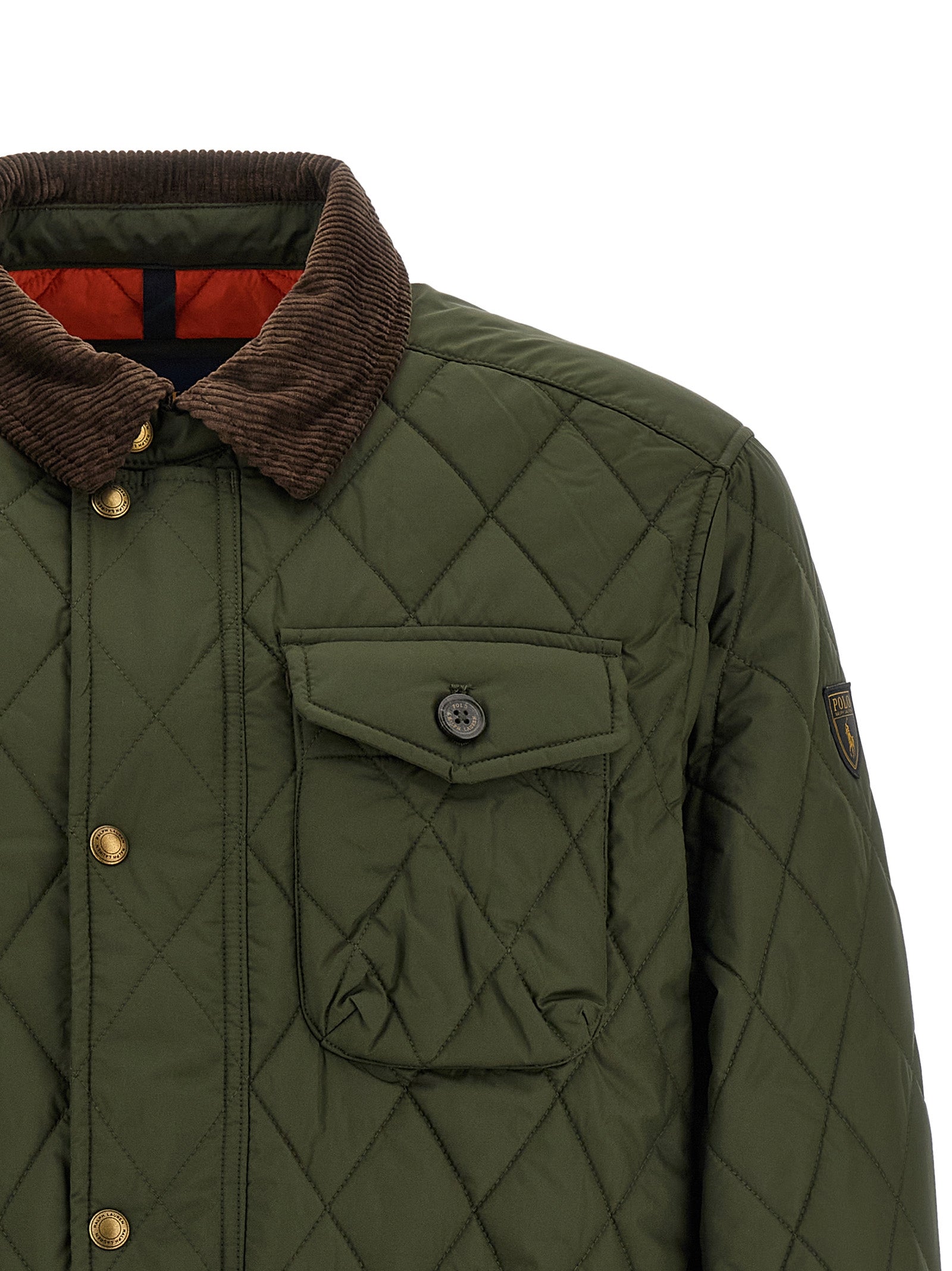 Bicolor Polyester Full-Length Jacket