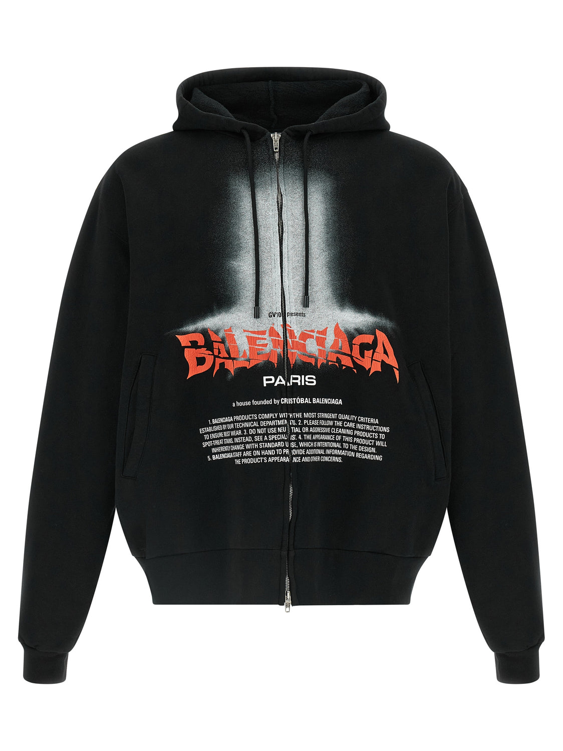 Black Cotton Sweatshirt