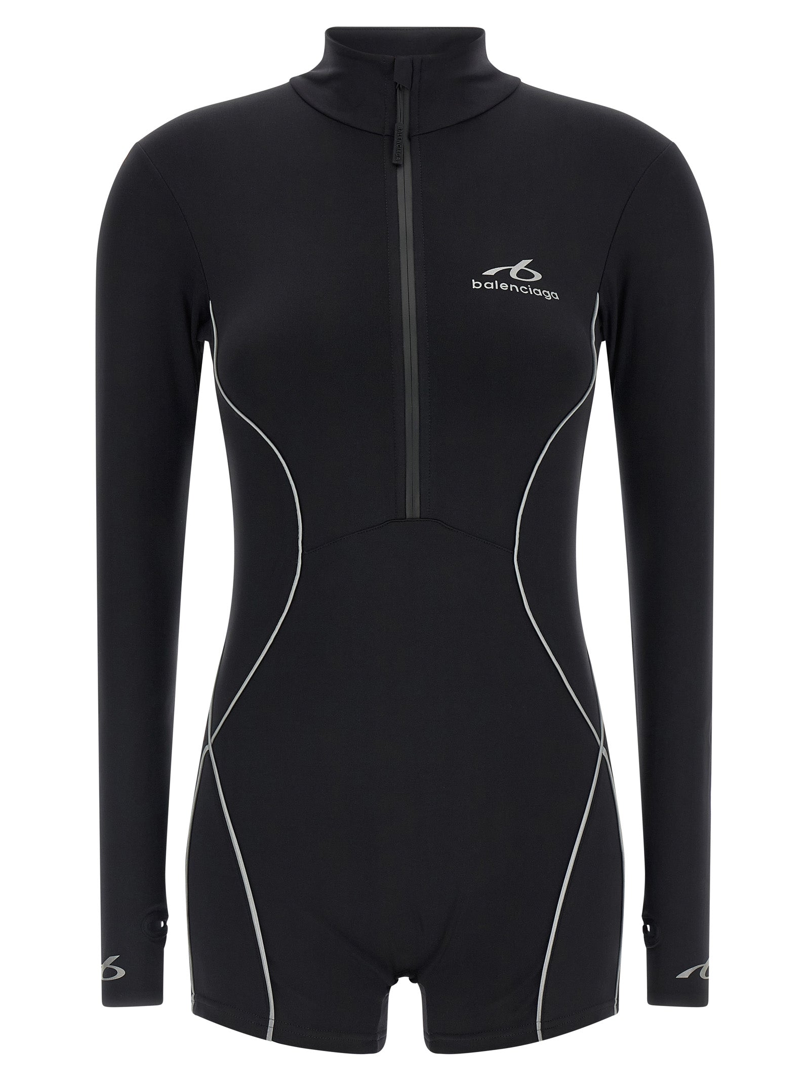 Black Polyamide Bodysuit