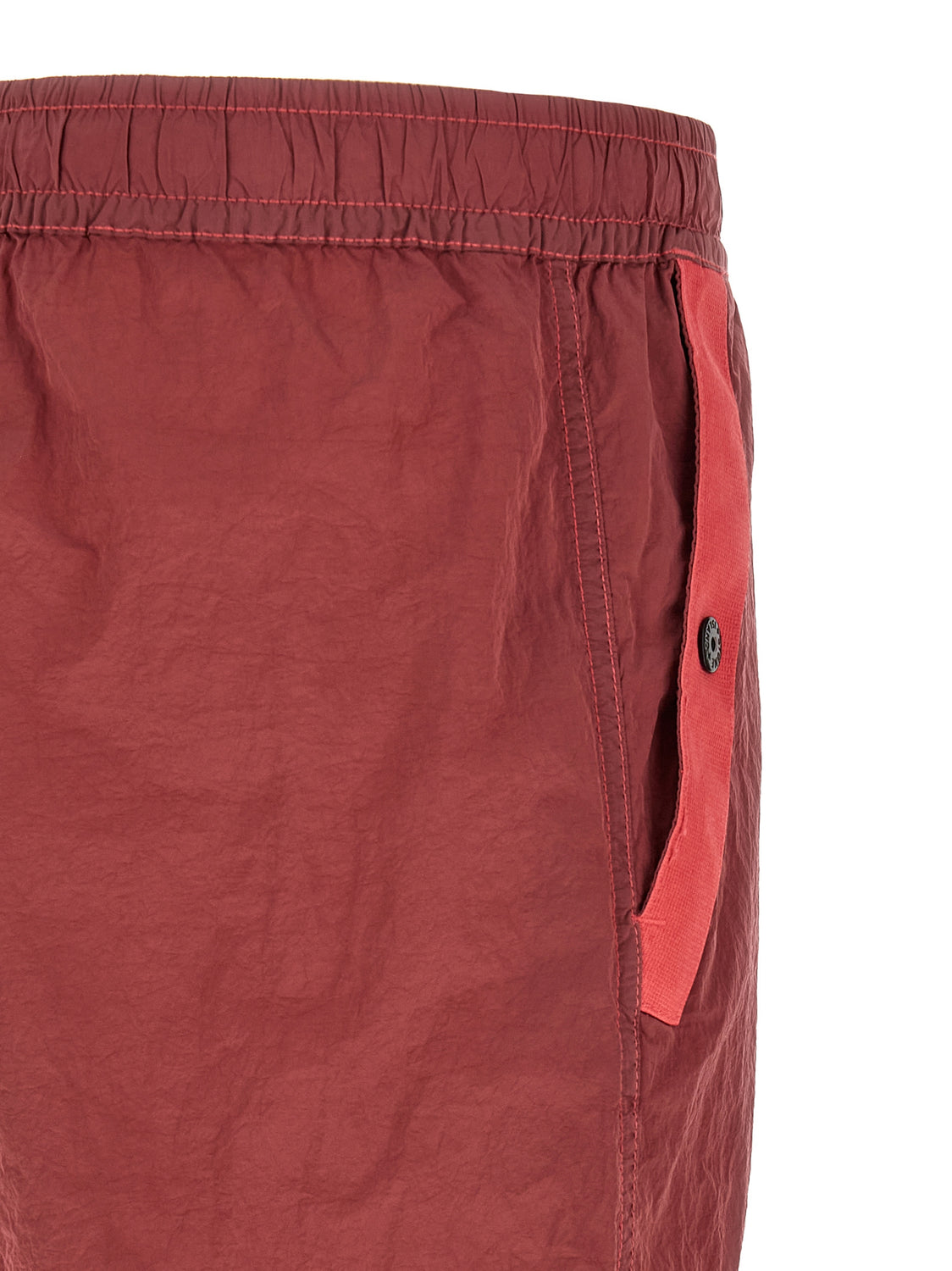 Red Polyamide Joggers (Workout Pants)