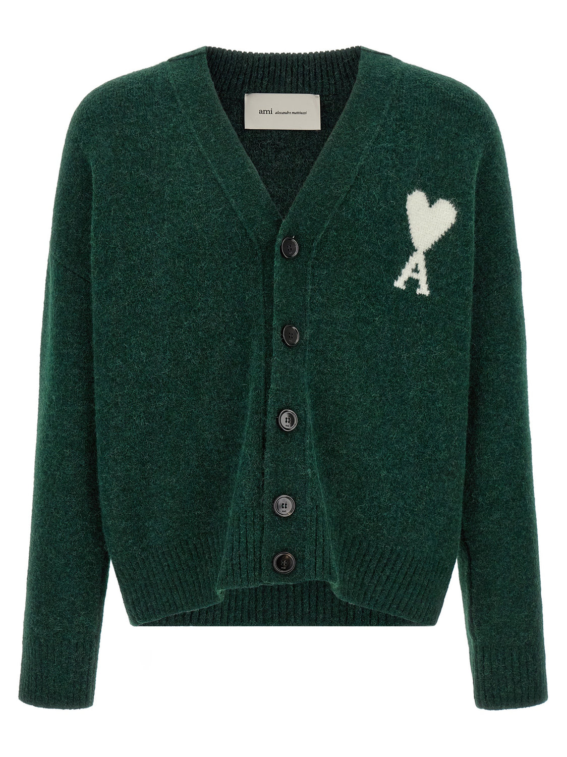 Bicolor Alpaca Leather Cardigan