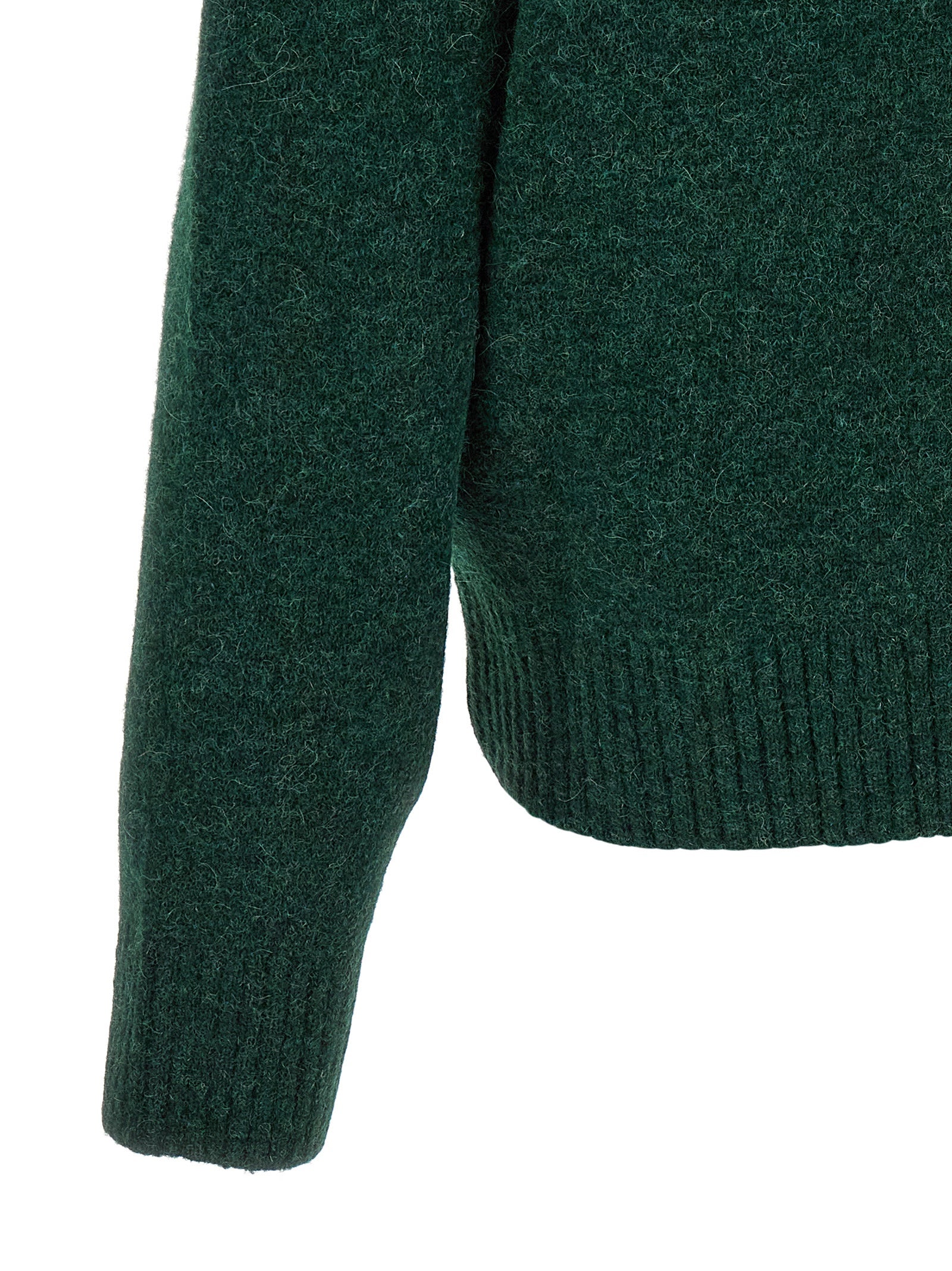 Bicolor Alpaca Leather Cardigan