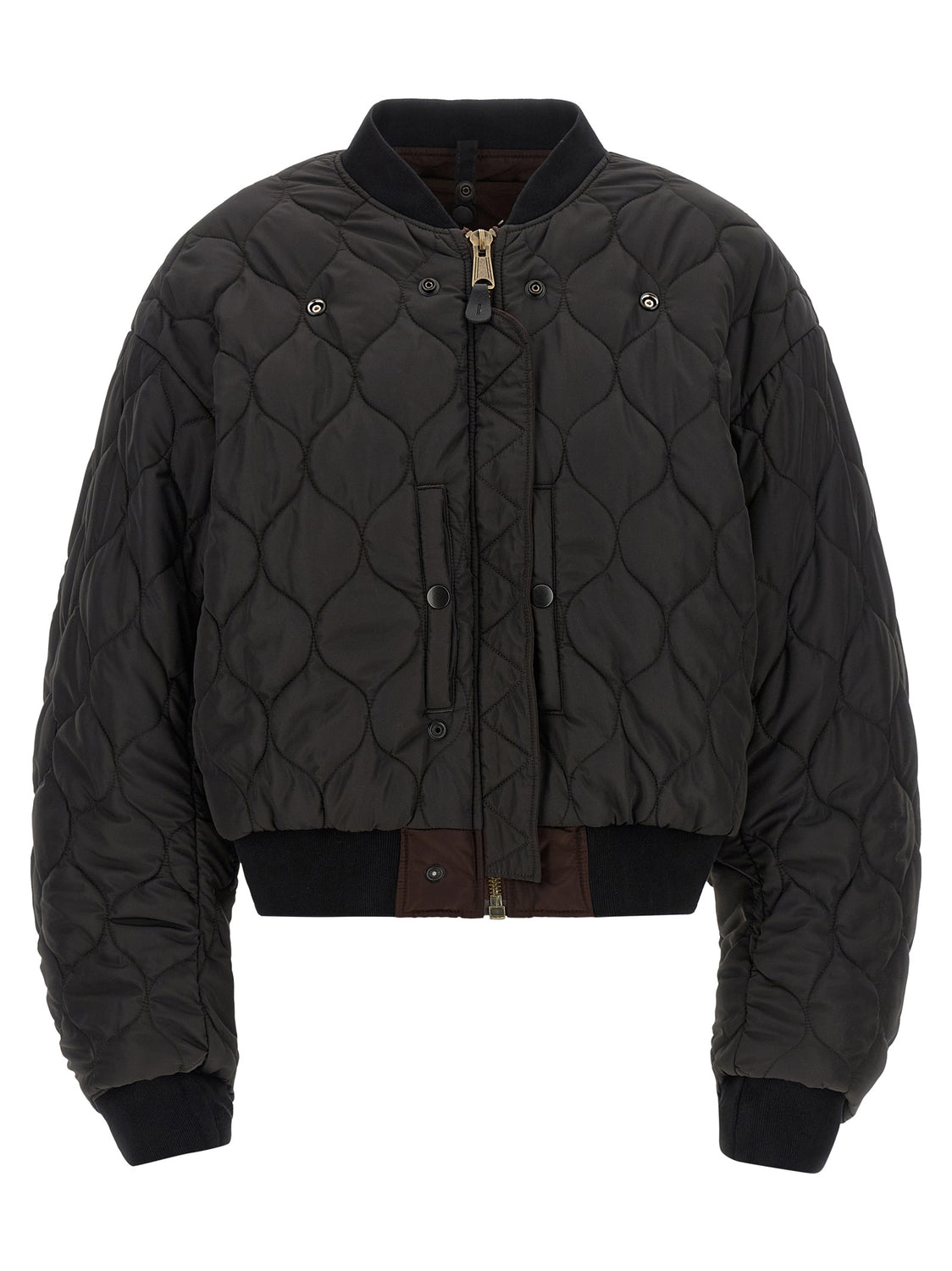 Brown Polyamide Bomber