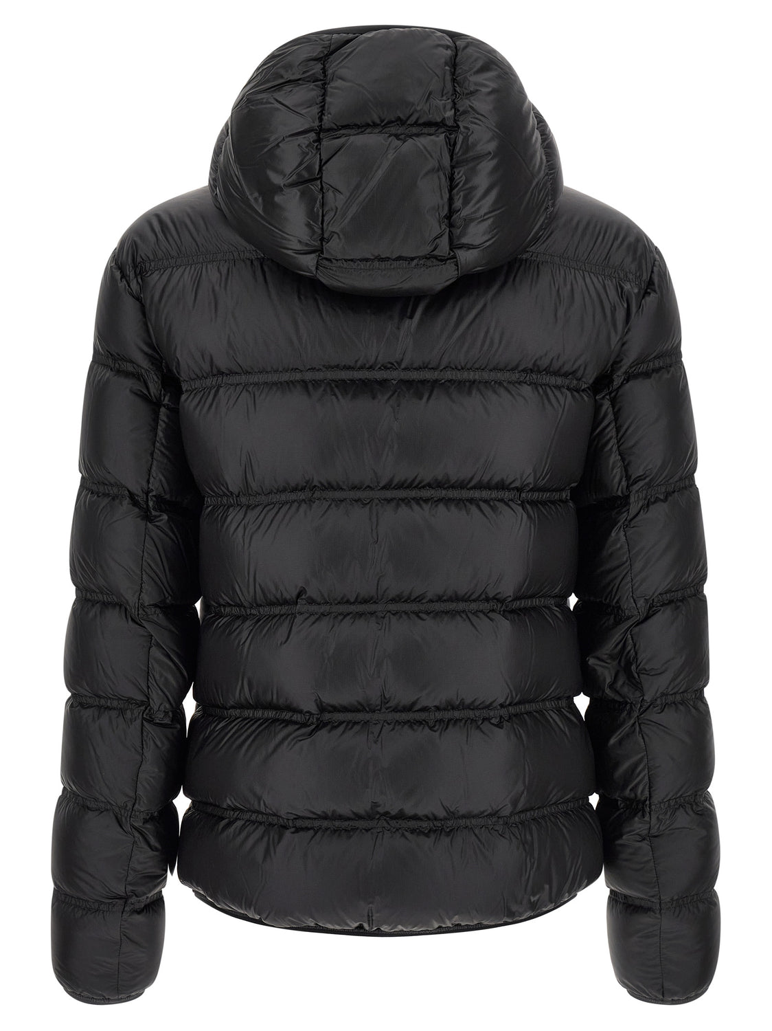 Black Polyamide Full-Length Jacket