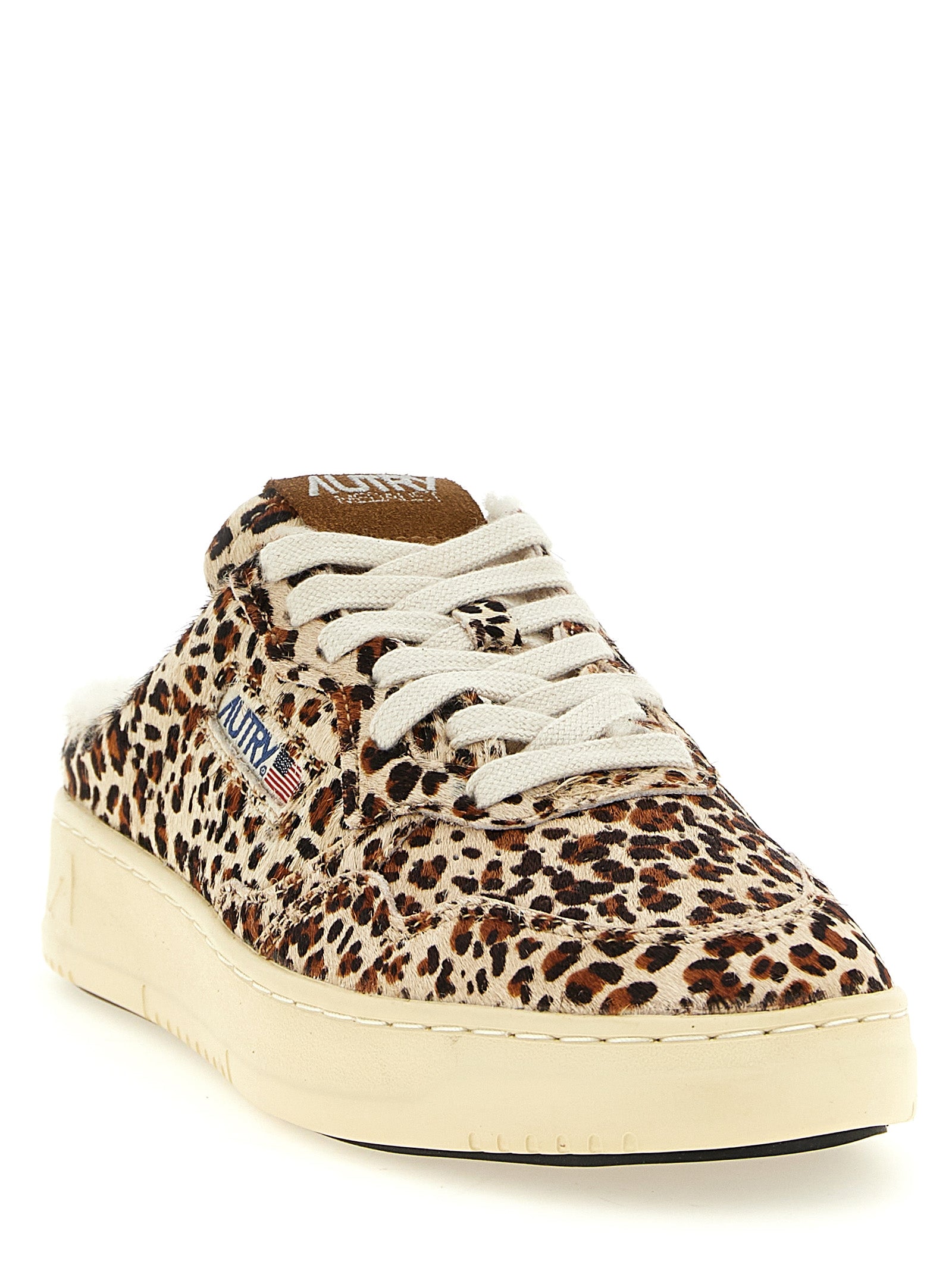 Brown Cowhide Low Top Sneakers