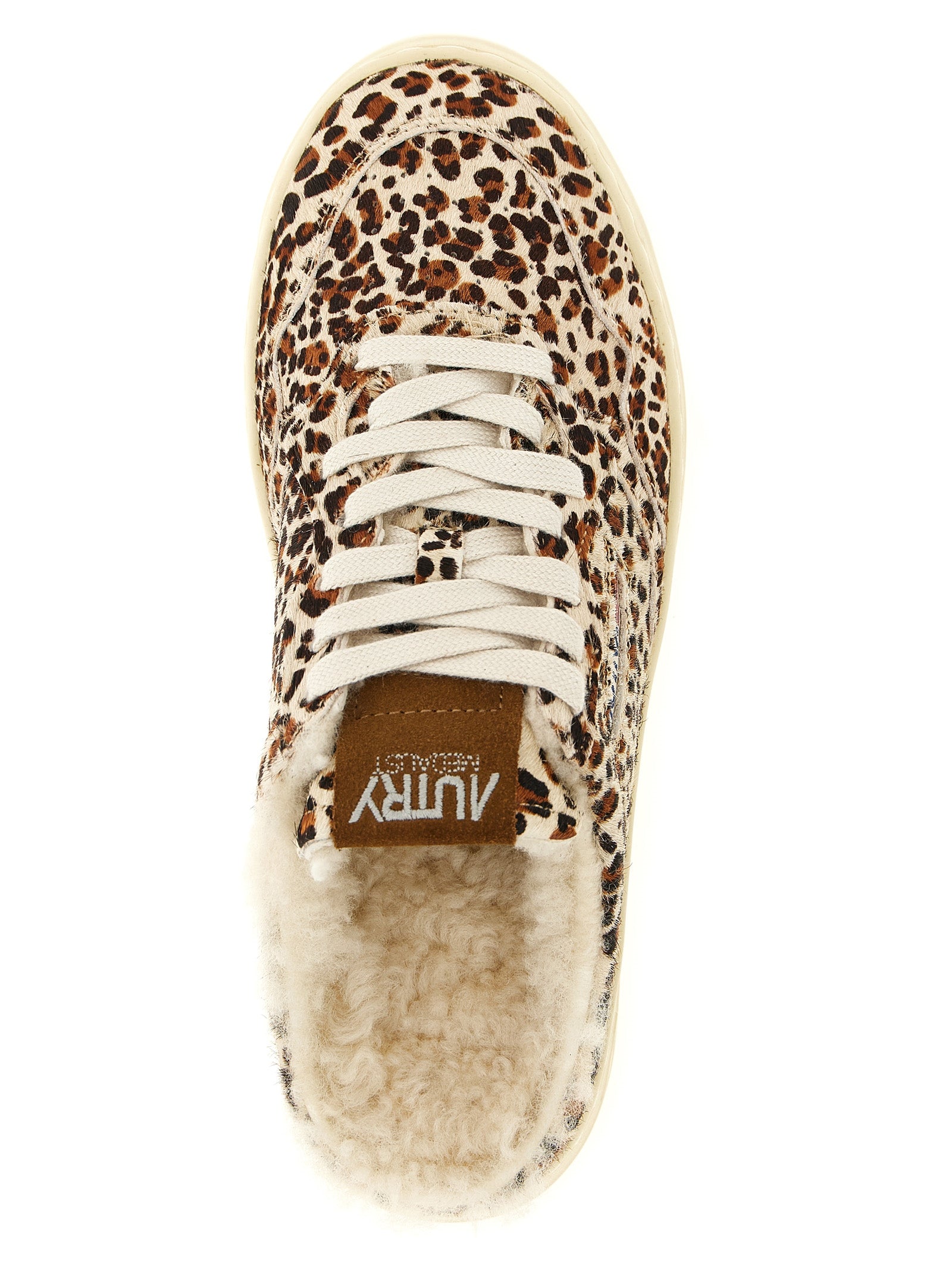 Brown Cowhide Low Top Sneakers