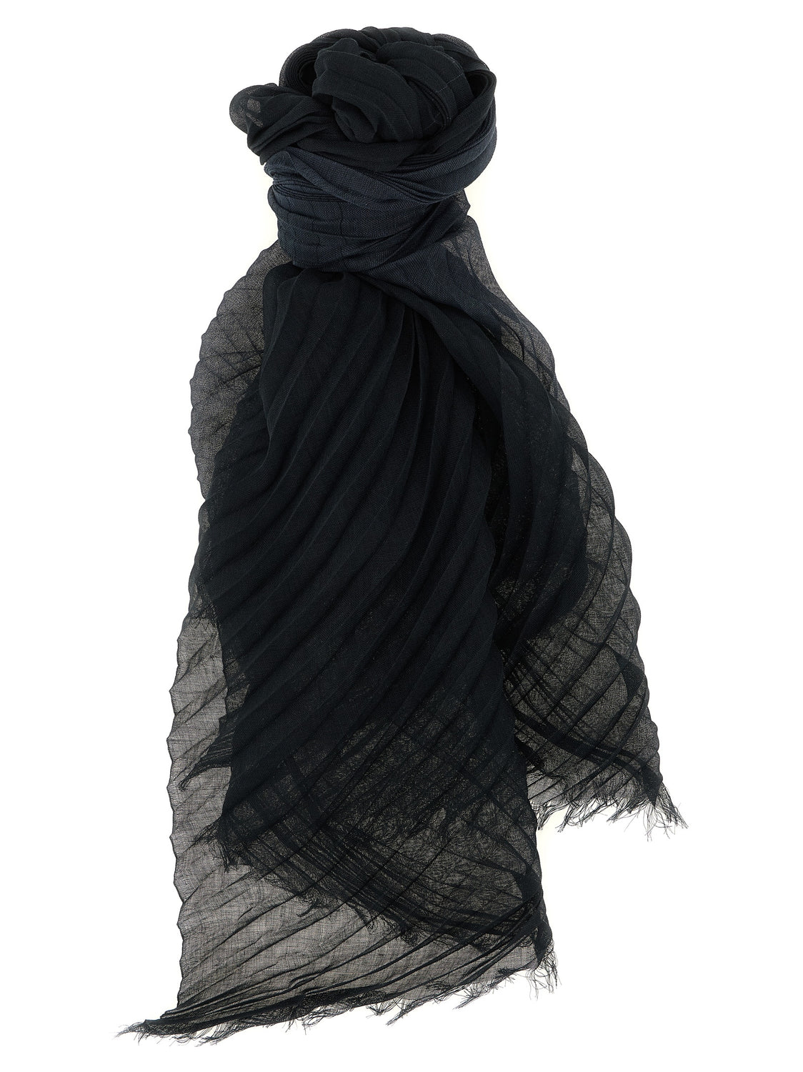 Black Polyester Scarf