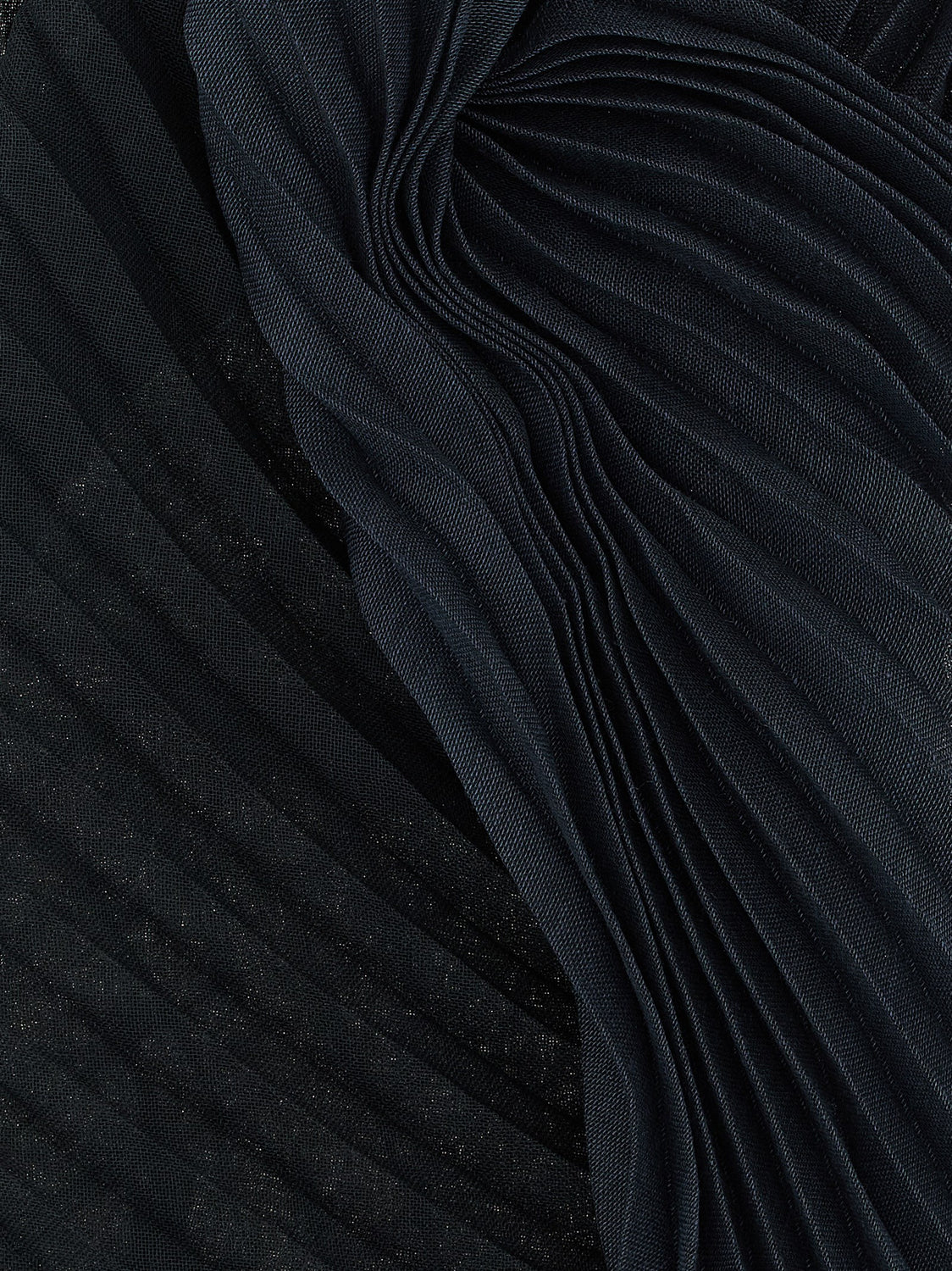 Black Polyester Scarf