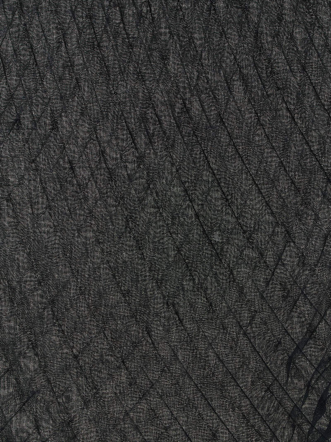 Black Polyester Scarf