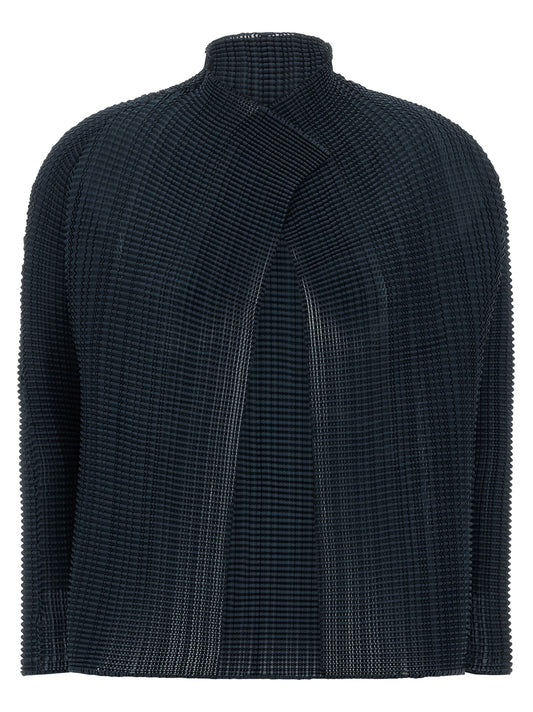 Blue Polyester Cardigan