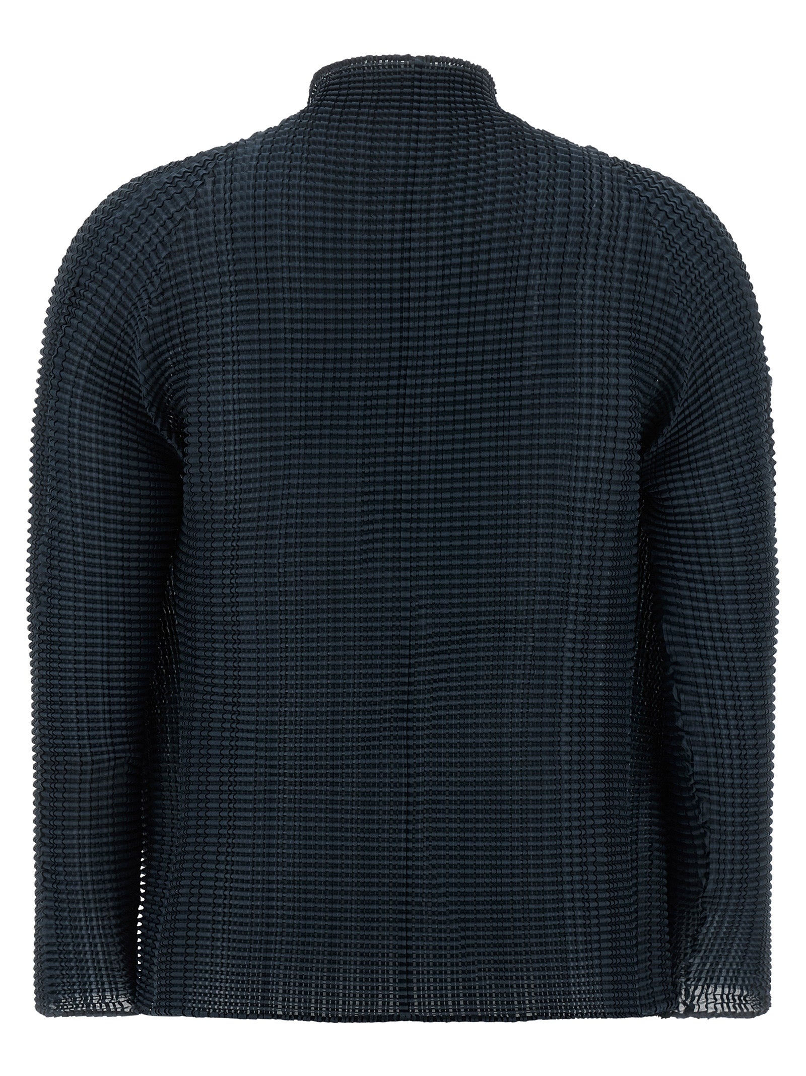 Blue Polyester Cardigan