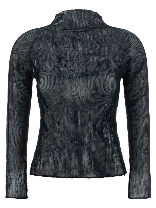 Black Polyester Cardigan