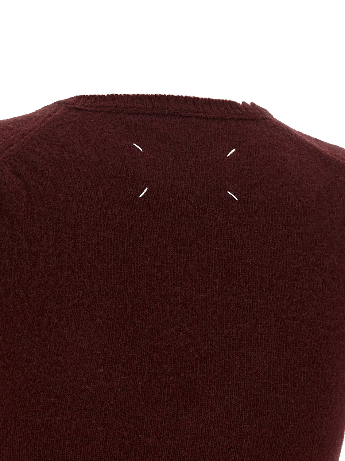 Bordeaux Virgin Wool Sleeveless Jacket