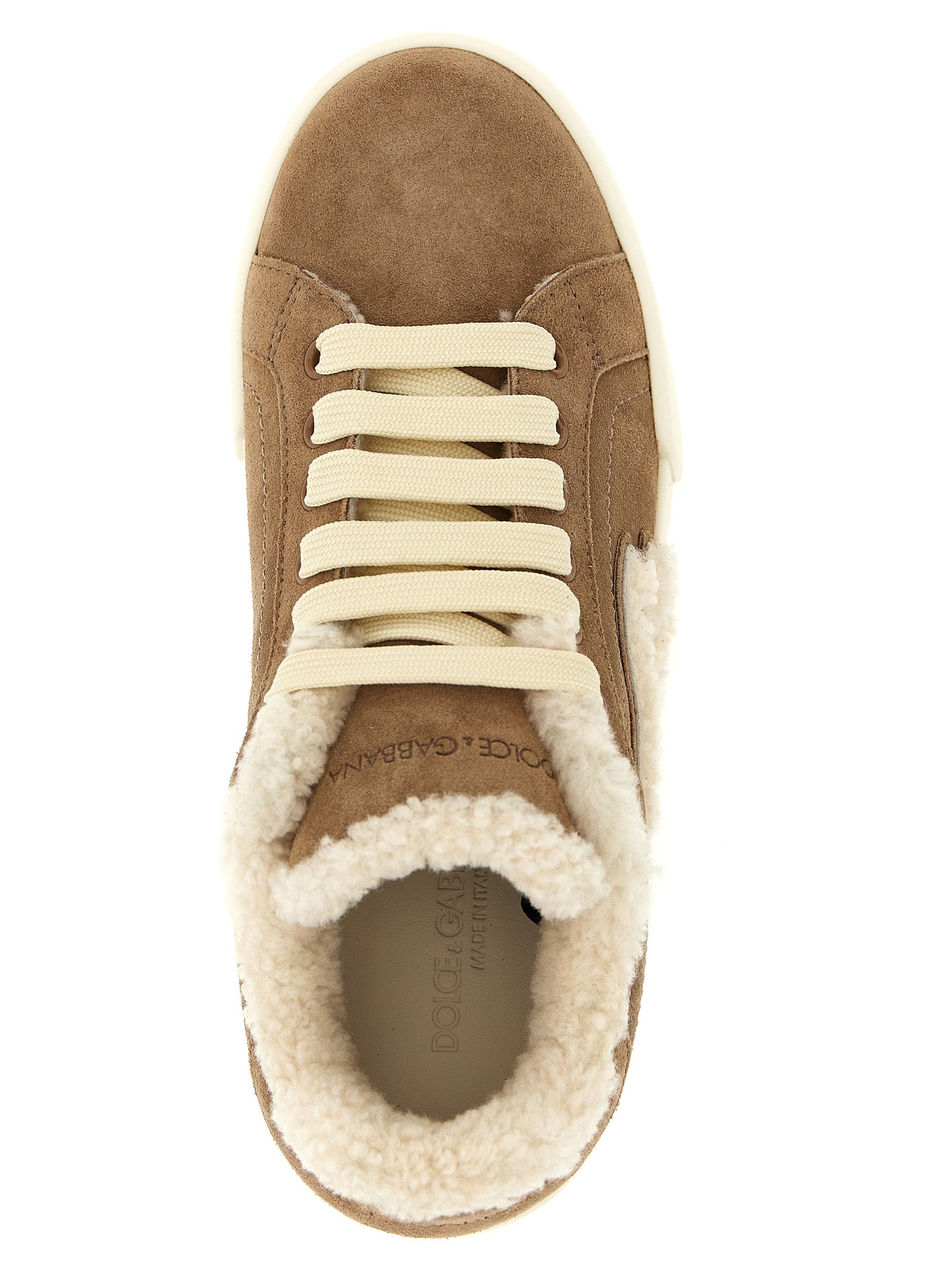 Brown Lambskin Sneakers