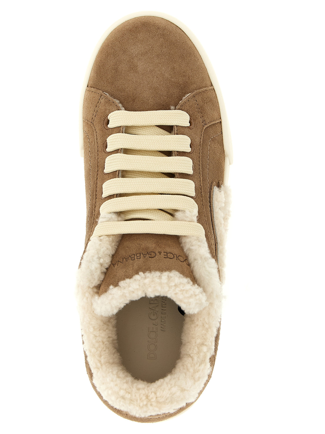 Brown Lambskin Sneakers