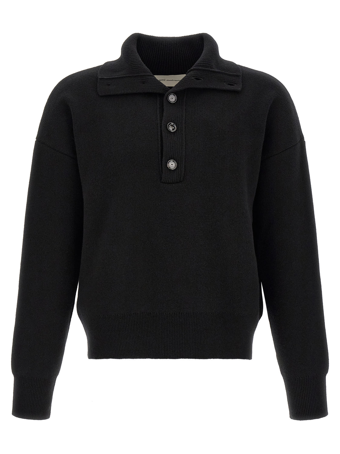 Black Wool Cardigan