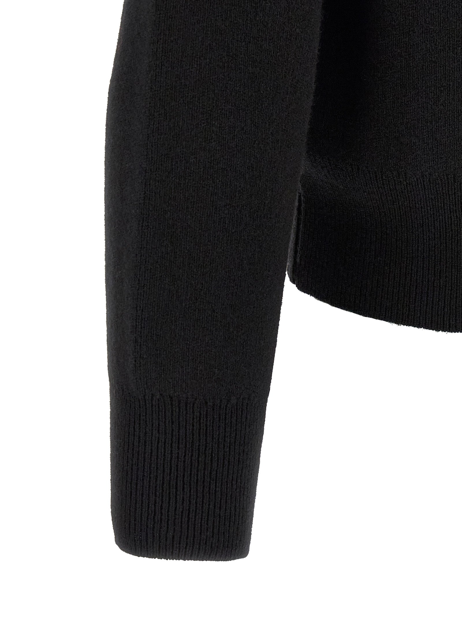 Black Wool Cardigan