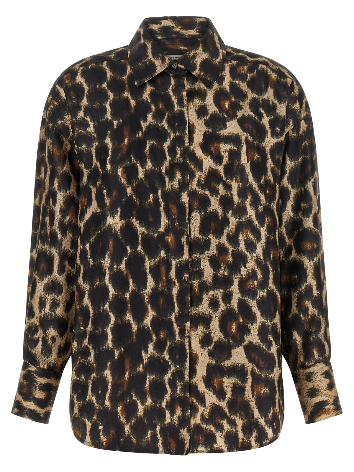 Brown Silk Blouse