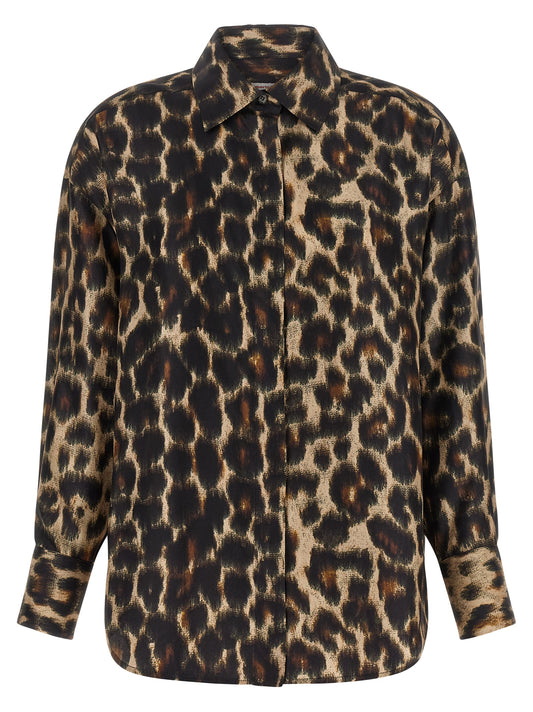 Brown Silk Blouse