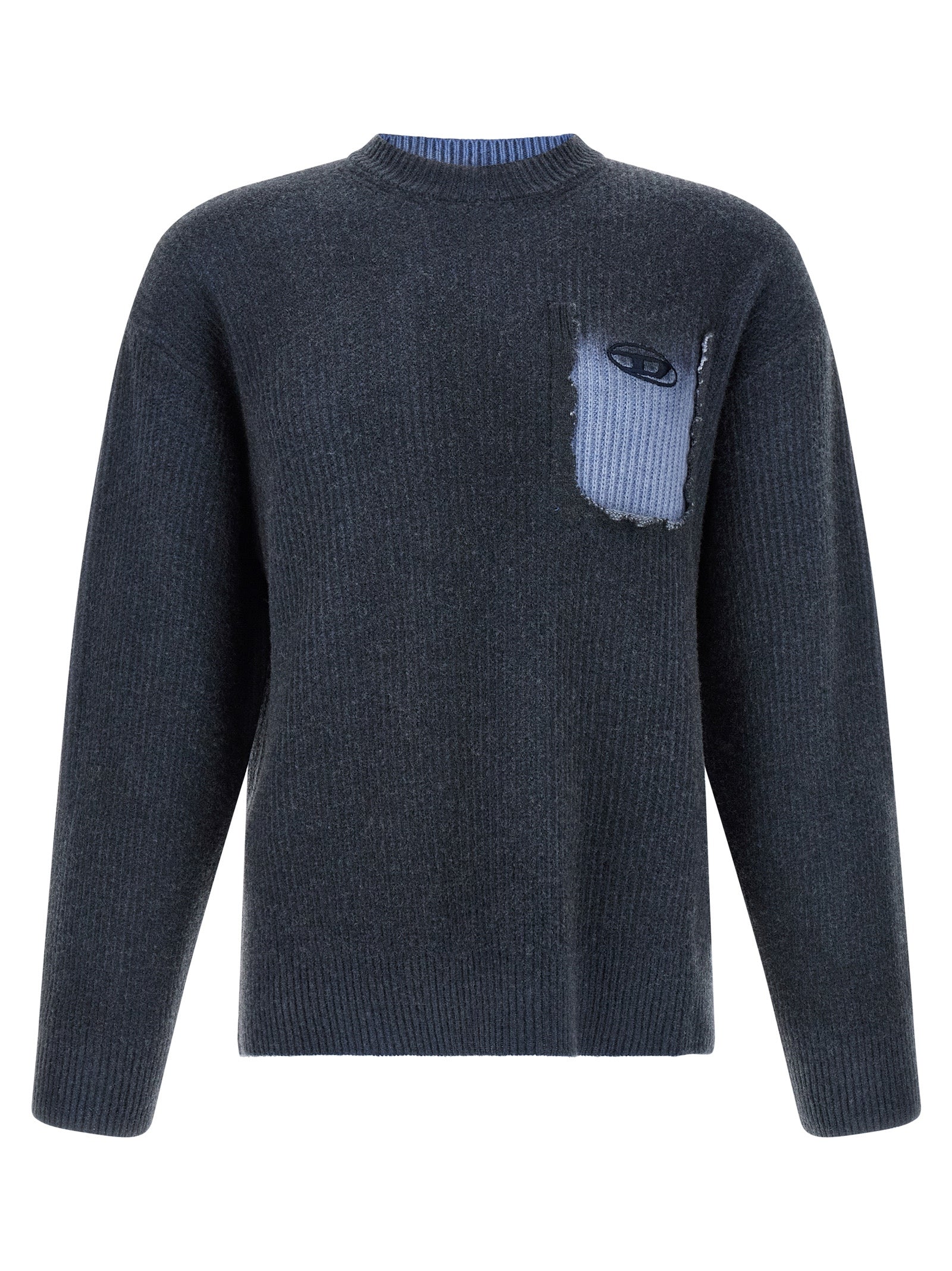 Blue Wool Cardigan