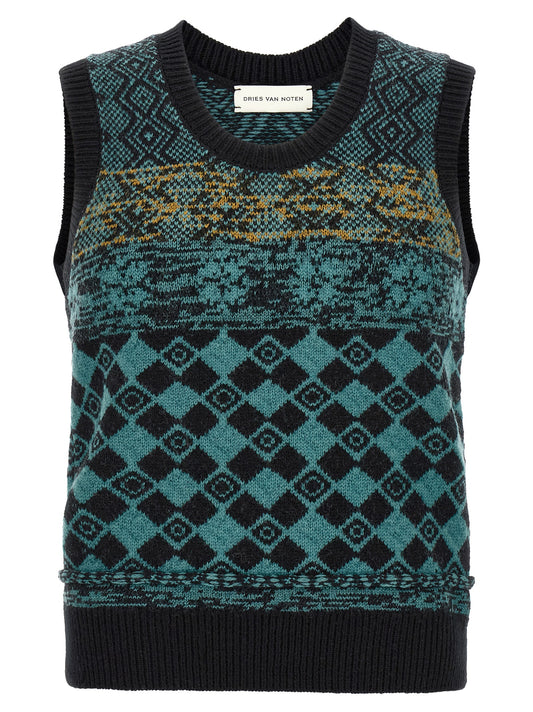 Multicolor Wool Cardigan