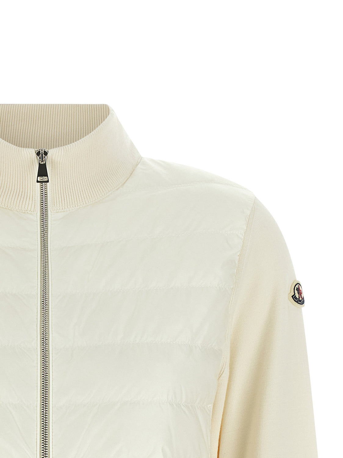 White Polyamide Cardigan