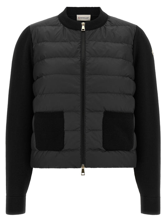 Black Polyester Cardigan