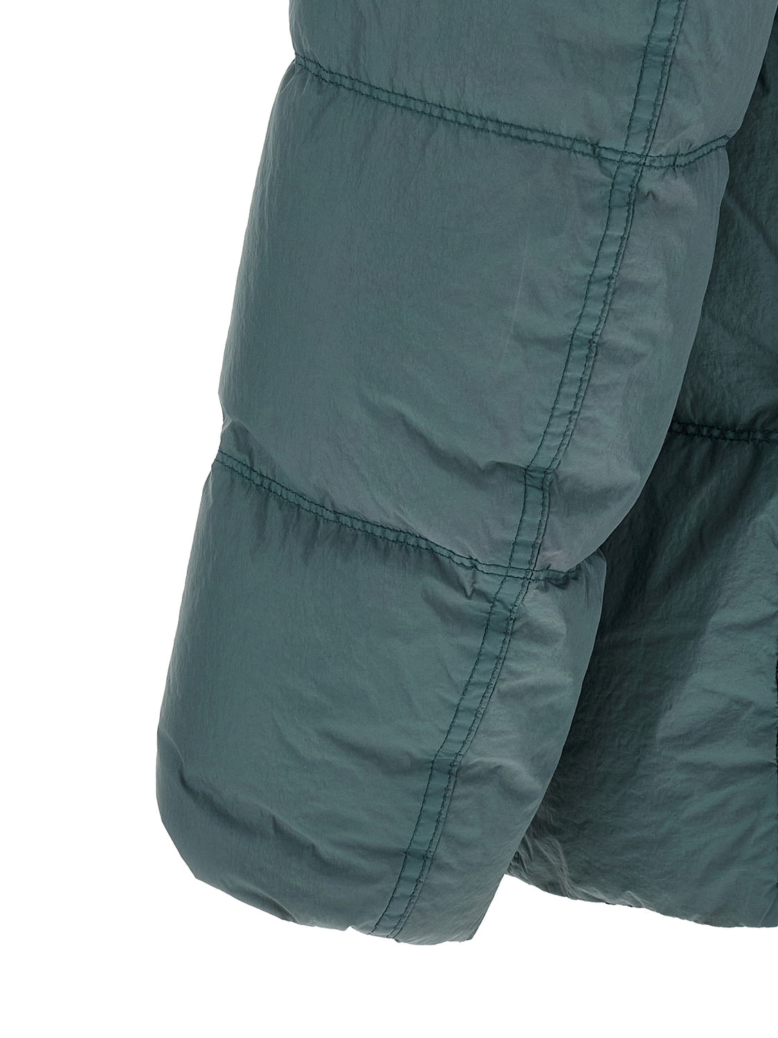 Bicolor Polyamide Full-Length Jacket