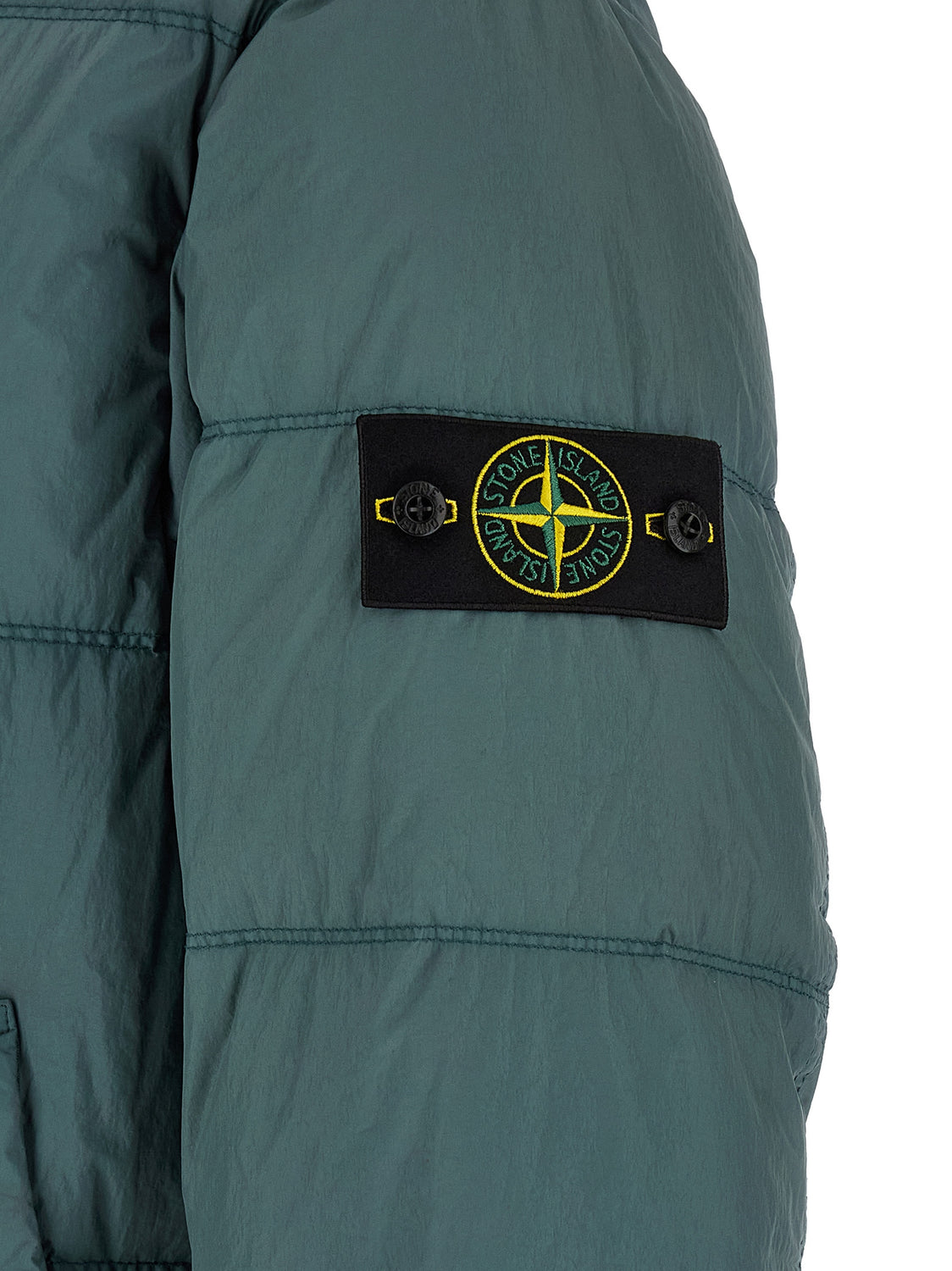 Bicolor Polyamide Full-Length Jacket
