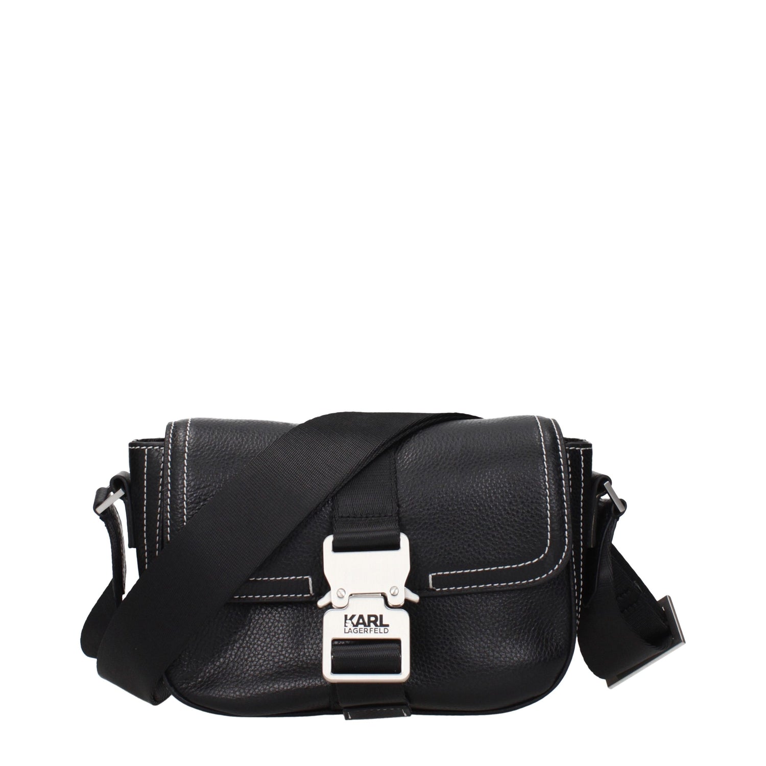 Black Leather Crossbody Bag