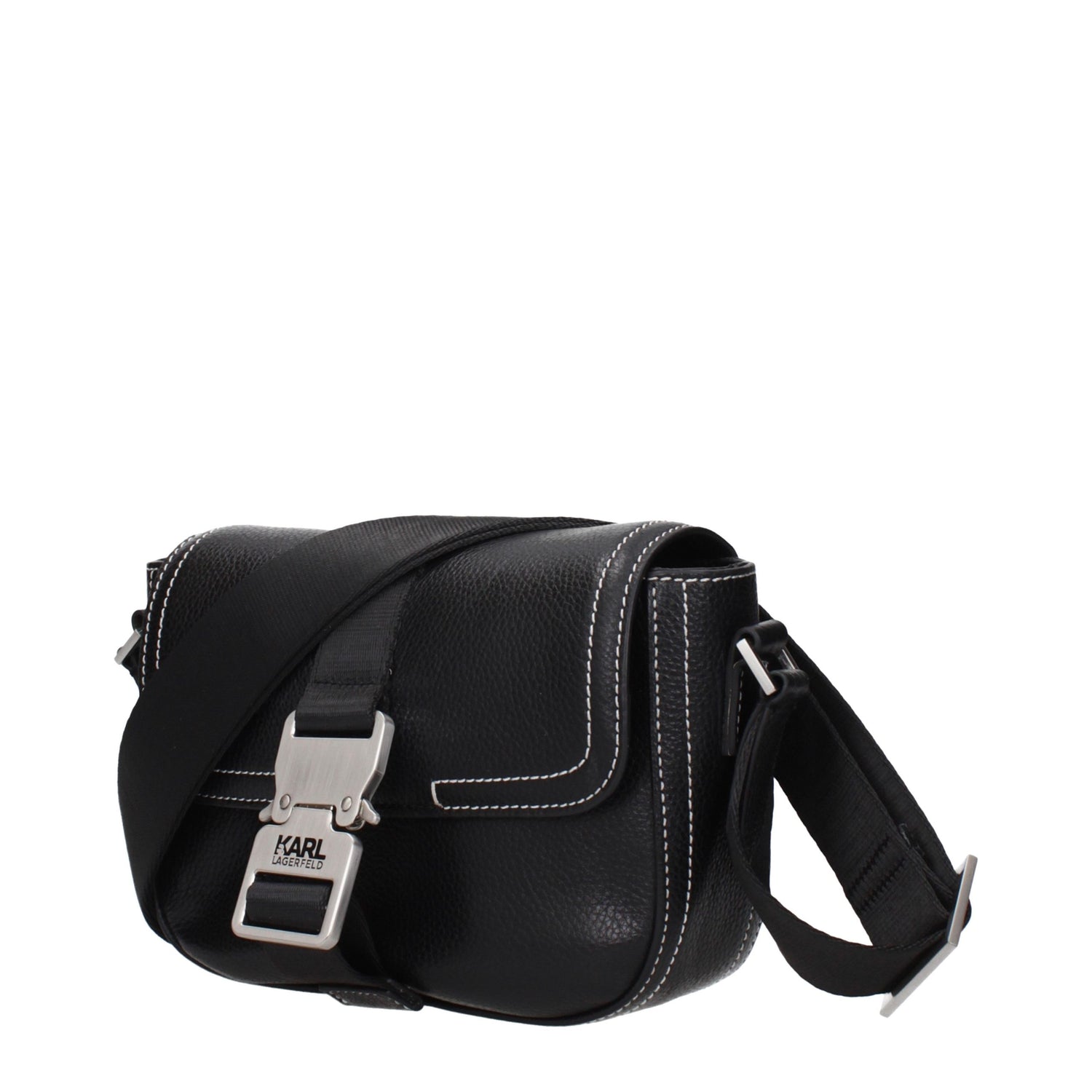 Black Leather Crossbody Bag