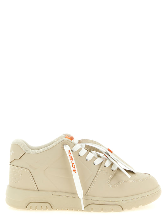 Beige Plastic Athletic Sneakers
