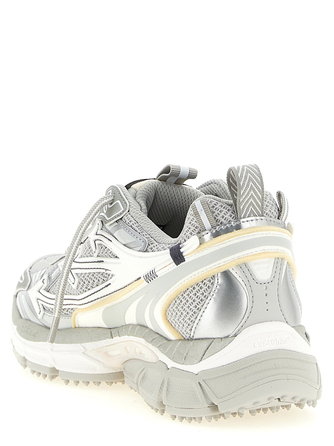 Gray Polyethylene Athletic Sneakers