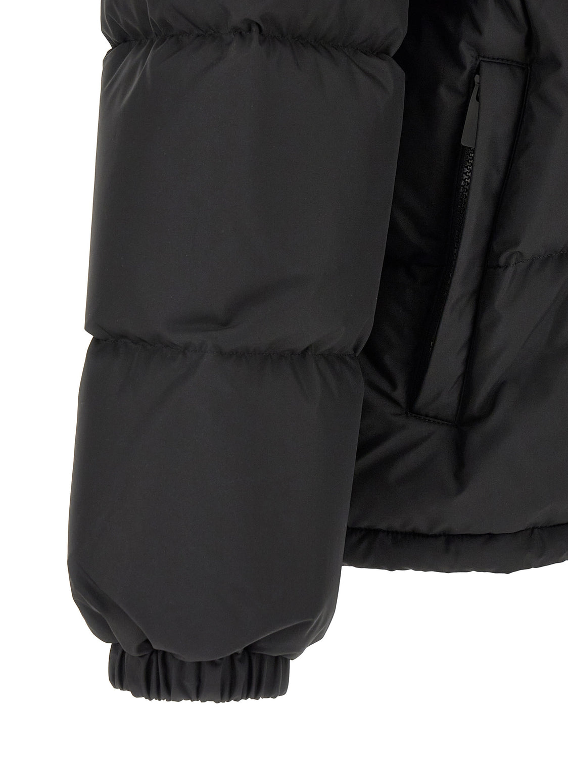 Black Polyester Parka