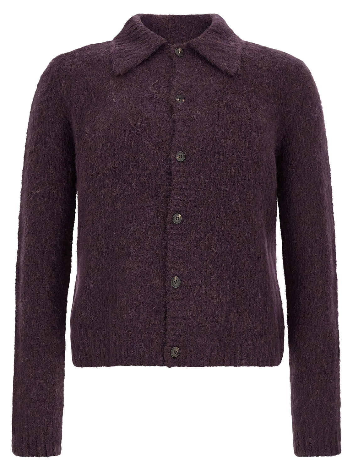 Purple Wool Cardigan