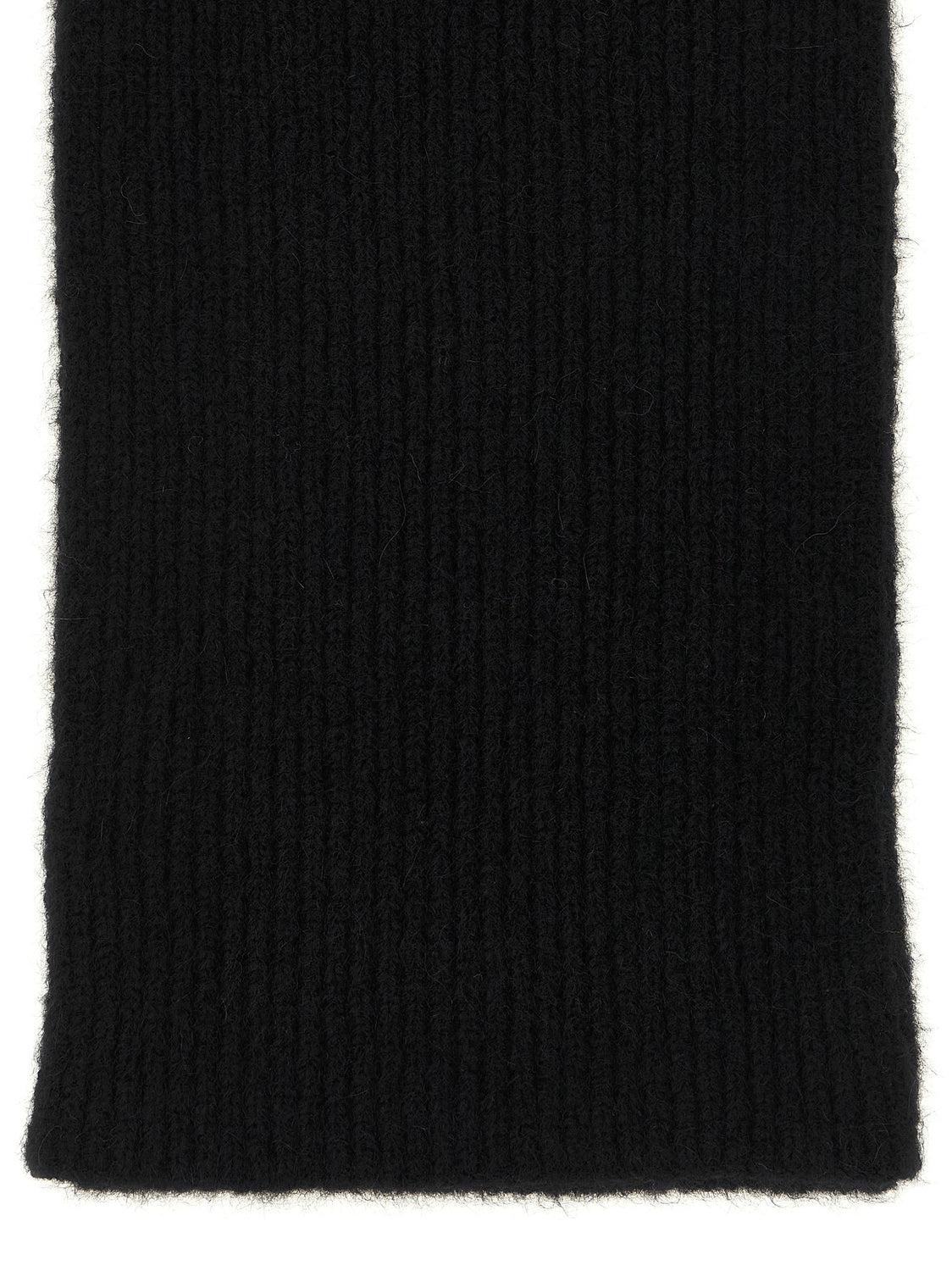 Black Wool Foulard