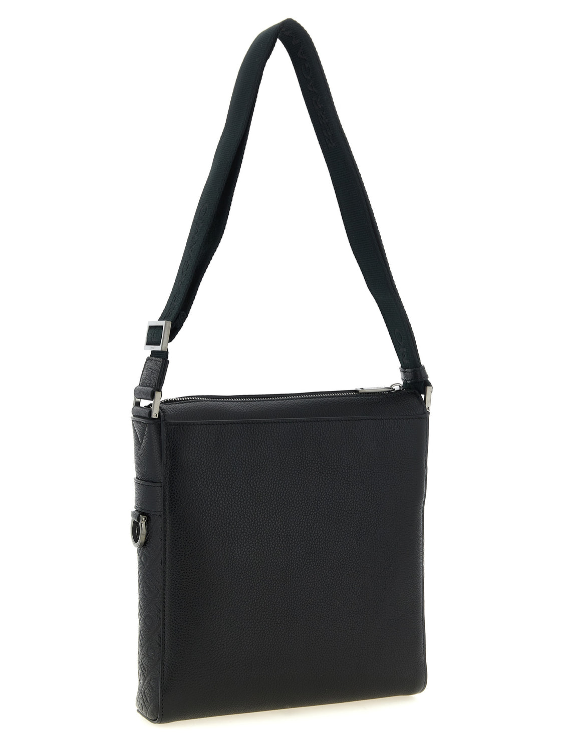 Black Calfskin Crossbody Bag
