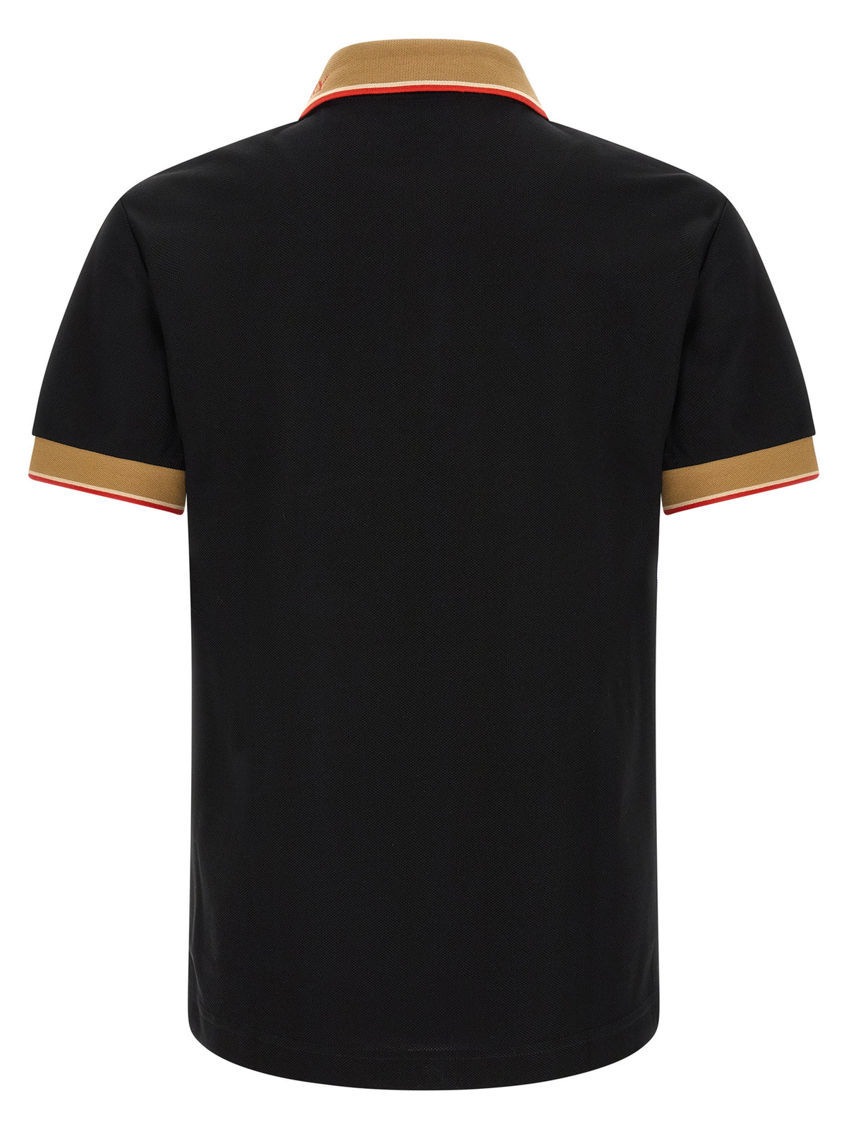 Black Cotton Polo Shirt