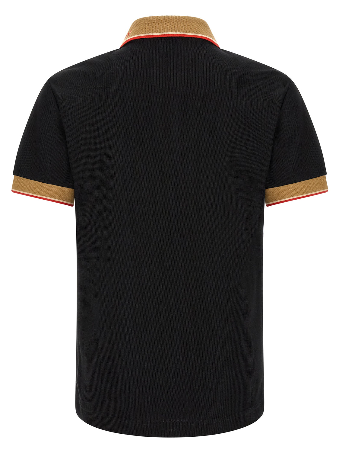Black Cotton Polo Shirt