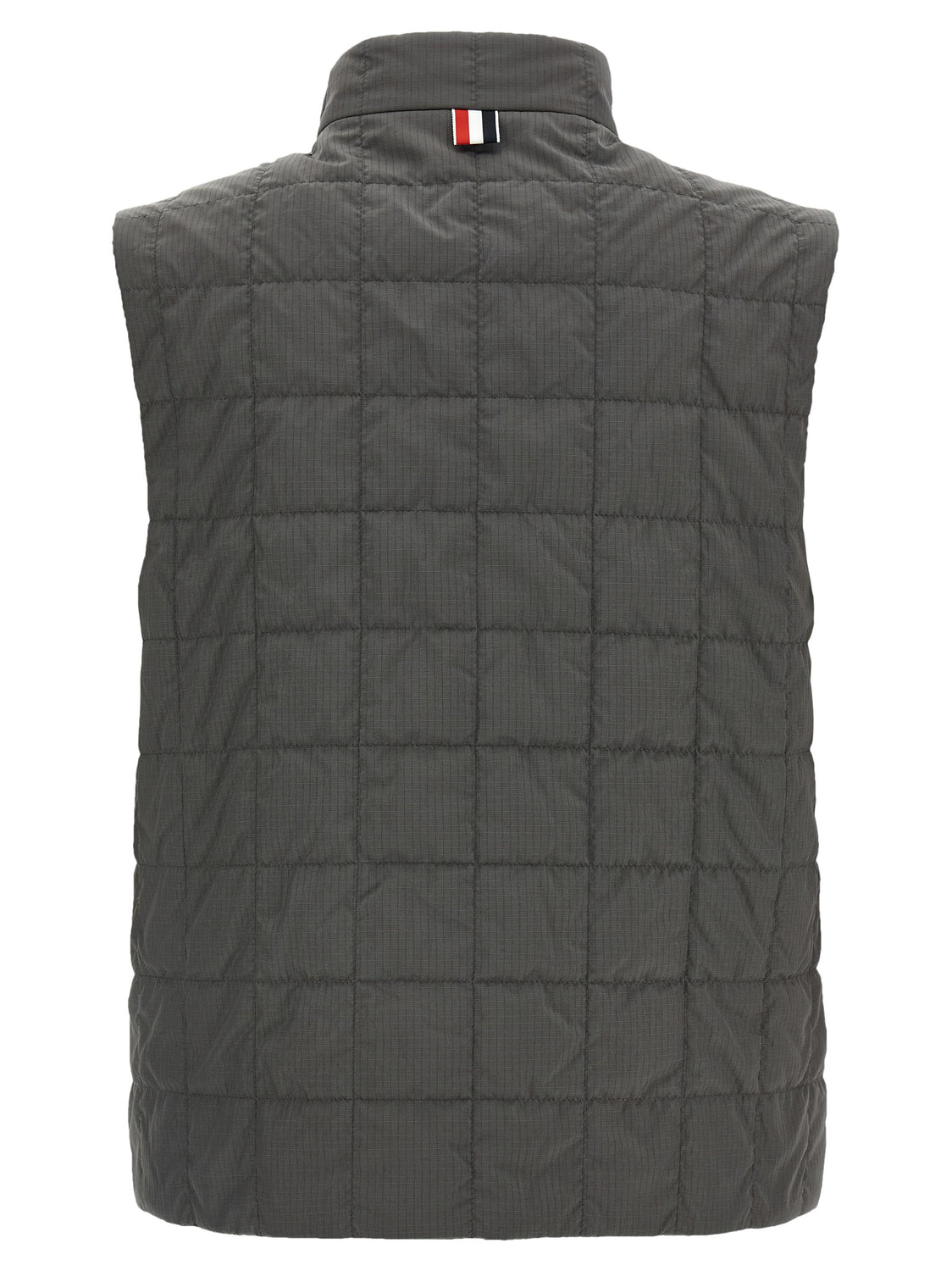 Gray Polyamide Sleeveless Jacket