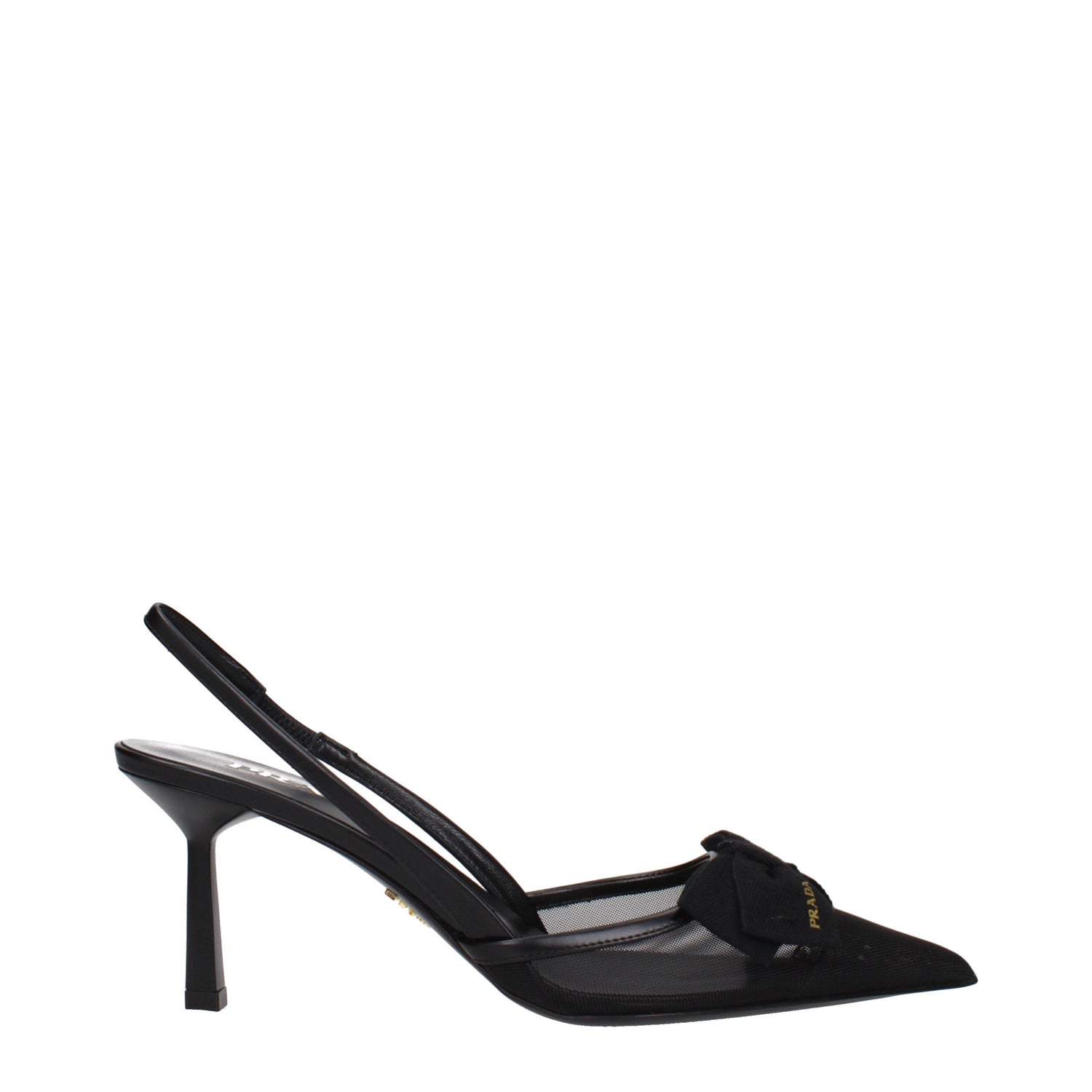 Black Fibres High Heel Pumps