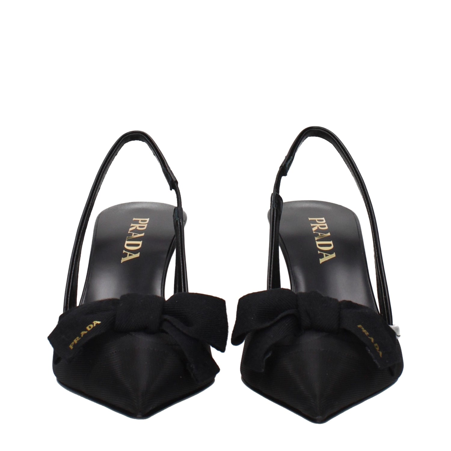 Black Fibres High Heel Pumps