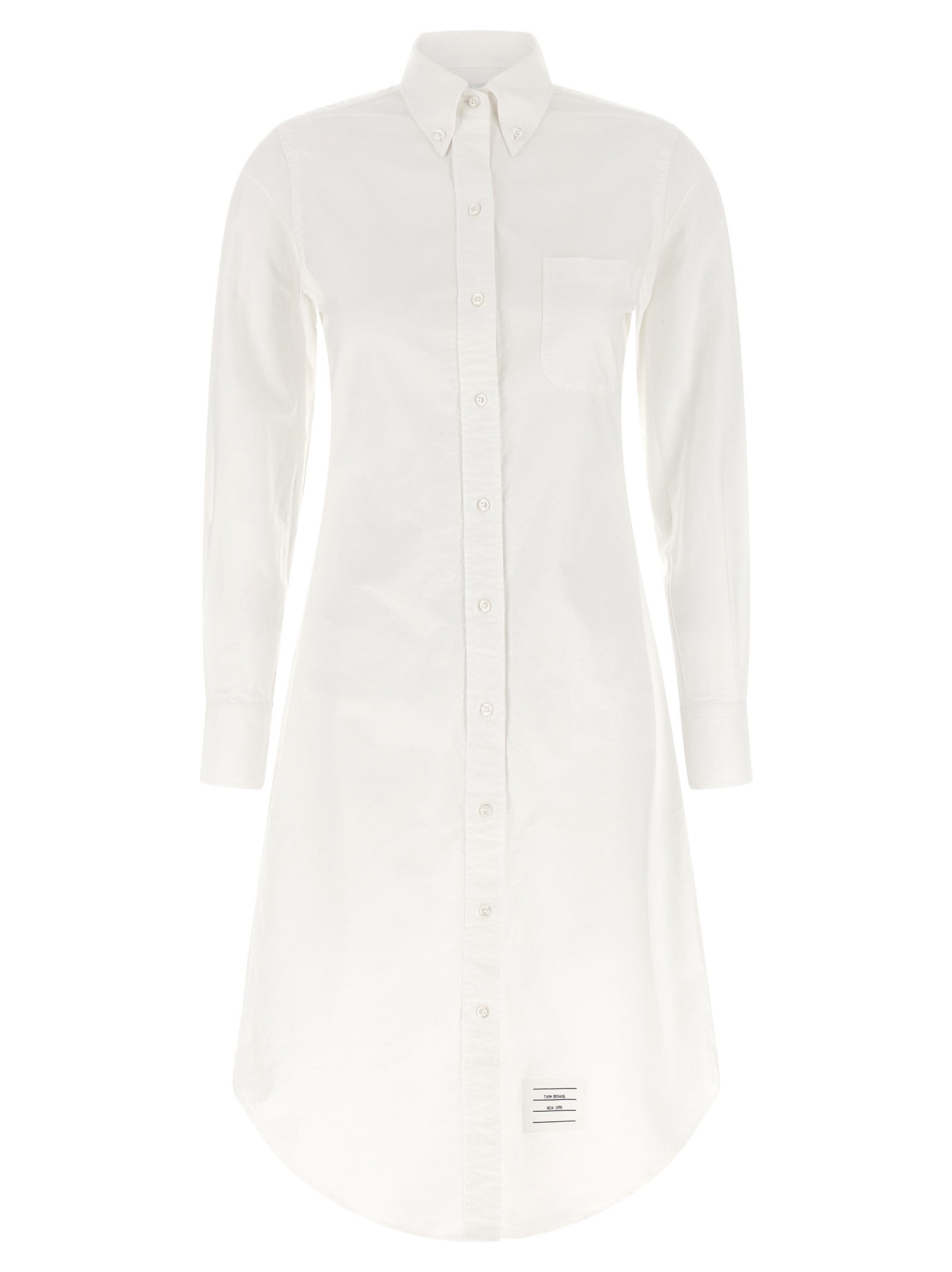 White Cotton Midi Skirt