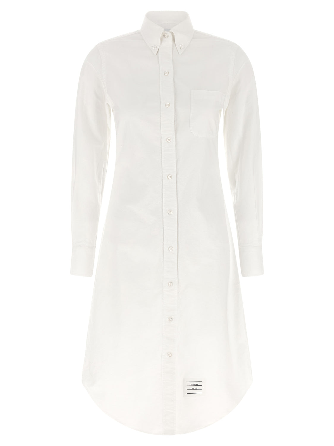 White Cotton Midi Skirt